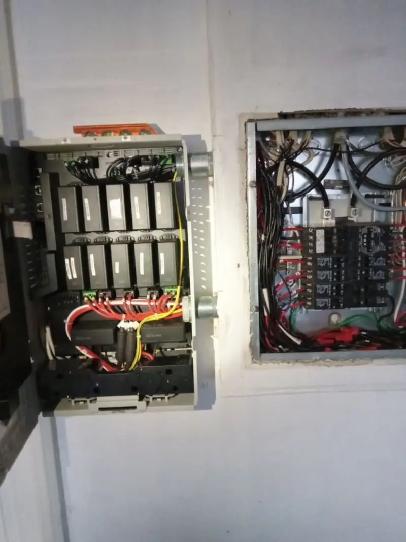 Electrical panel upgrade completed for Security Camera Wiring in Loughman